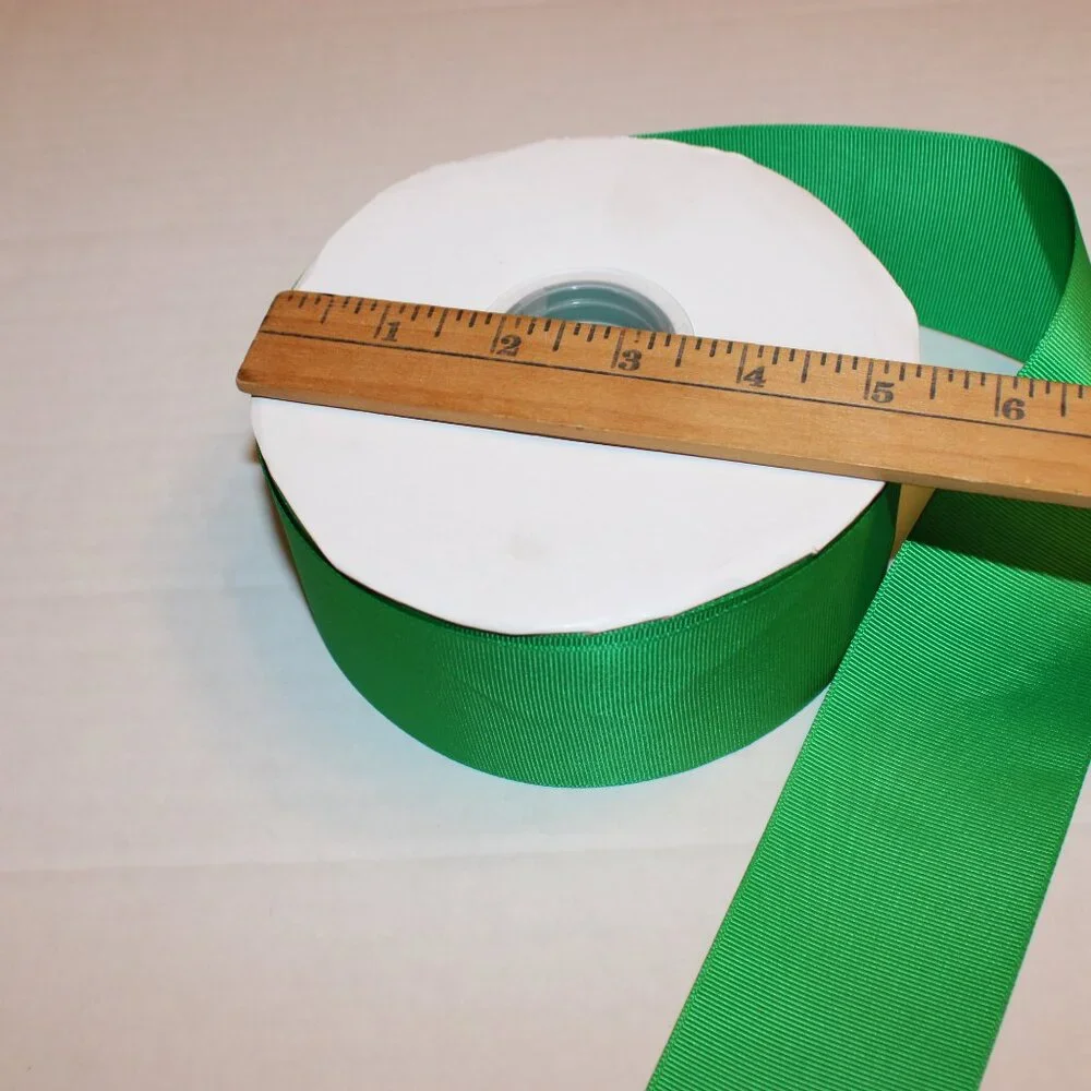Green Grosgrain Ribbon Roll - Home Office Craft Ribbon